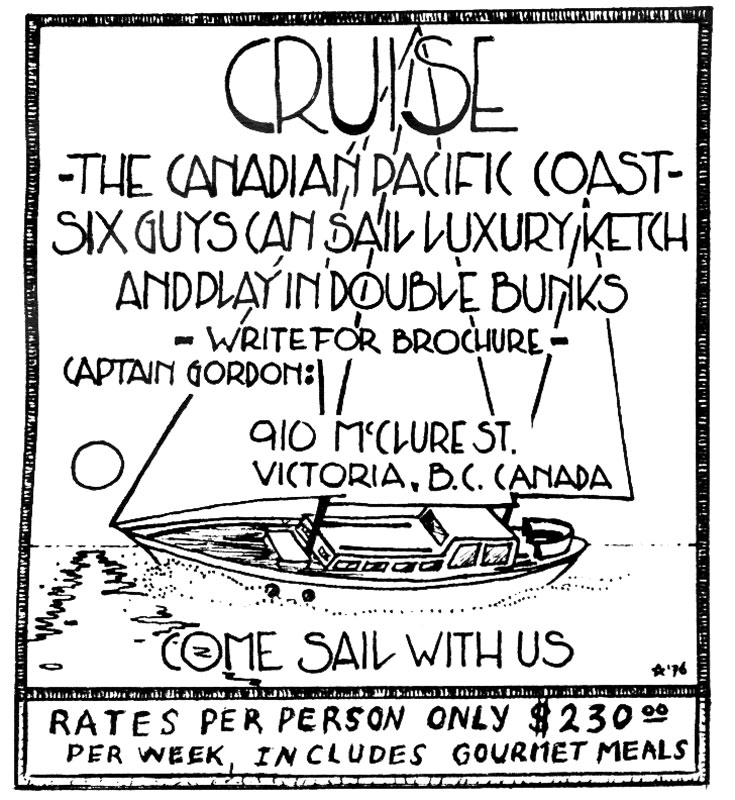 A bit of gay history, Mandate magazine, May 1977.… Vintage Ads